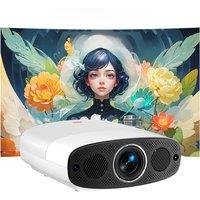 VEVSHAO Full HD Projector A22 4K Video Smart TV for Home WIFI 1080P 1000 Lumen Projectors Media Video Player Smart Beamer