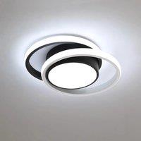 LED Ceiling Light, 32 W Ceiling Lamp, Modern White light, Ceiling Lighting LED Black+White for Living Room,Kitchen