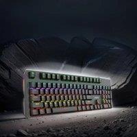 Lenovo K104 Mechanical Keyboard 104 Keys RGB Backlight Effect Office Games Blue Axis/Red Axis