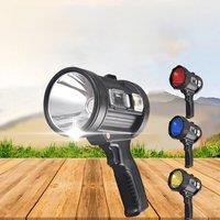 New Rechargeable Spotlight 9900000 Lumens Led Spot Lights Handheld Large Flashlight Super Bright