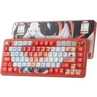 Redragon K673 PRO SE 81 Keys Wireless RGB 3-Mode Anime Mechanical Hot-Swap Socket Gaming Keyboard, Custom Hi-Fi Linear Switch