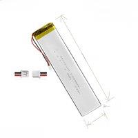 3.7V battery with 1.25 plug For Bluetooth keyboard battery LED Wardrobe cabinet Light strip Body sensing light 2000mAh 4030130