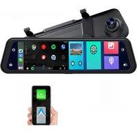 11" 2k Car Rearview Mirror Wireless Carplay & Android Auto FHD1080P WiFi GPS DVR Camera Dual Lens Dash Cam Video Recorders