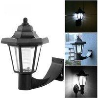 Solar Led Outdoor Lighting Retro Lantern Hexagonal Solar Lights Outdoor LED Solar Sconce Wall Lamp