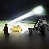 2025 New High Power 800W LED Headlight 500000000LM Super Bright Zoom Waterproof Headlamp Outdoor