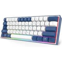 Redragon K717 PRO Custom QMK/VIA Gaming Keyboard, 61 Keys Wireless Programmable Mechanical Keyboard,Dragon Chant Switches