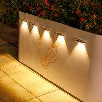 Solar Wall Lights Outdoor LED Lamp Waterproof Night Light for Garden, Pathway, Fence, Patio, Camping, Summer, Home Decor