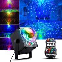 Party Dj Disco Stage Strobe Light Sound Activated Magic Ball Light Remote Control Lazer Light Projector For Wedding Birthday Bar