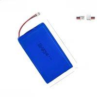 1S2P battery pack 3.7V Li polymer lithium battery For storage power lighting device battery 105080-2P 10000mAh 1.25 plug