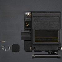 Black Fiber Cleaver Cable Cutter AUA-60S Three-in-one Fixture of Bare Optical Fiber for Leather