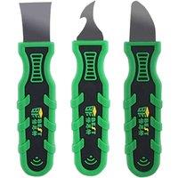 3Pcs Injection Scraper Three Shape Prying Blade Scraper Stainless Steel Non Slip Glue Removing Tool for Removing Glue Adhesive