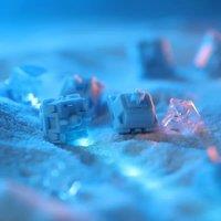 Gateron Sea Salt Smoothie Switch Custom DIY POM For Mx Mechanical Keyboard 5 Pins Pre Lubed HiFi Mahjong Sound Linear Switches