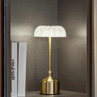 Mushroom Design Table Lamps 3 Colors Dimming ABS Portable LED Decoration for Night Light Simple Modern Rechargeable