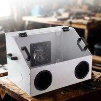 Dust Cover Box Polishing Metal Dustproof Cover for Table Grinding Machine Dental Grinding Polishing Box Dust Cover Box