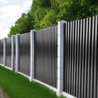 Set of 12 Heavy-Duty Corrugated Steel Panels for Roofing, Walls & Flooring |