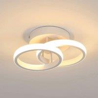 Ceiling Lamp 22W Indoor Ceiling Lights Double Ring Warm White LED Ceiling Light for Bedroom,Living Room,Study,Office