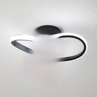 LED Ceiling Light, 22W Black Clover LED Aluminum Ceiling Light,White Light 220V Suitable for Living Room, Bedroom,Study