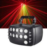 Remote Control Lazer Rain Butterfly Light 3IN1 Effect Dj Party Light DMX RGBW LED Lazer Strobe Disco Beam Stage Lighting Effect