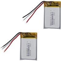 2pcs 3.7v 200mah 0.74Wh Li Lithium Battery 402030 Li-ion 3-Wires Thermistor For GPS Mp4 Bluetooth