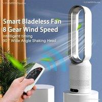2025 Air Purification Cycle Leafless Ultra-Quiet Dormitory Desk Floor-Standing Electric Fan Tower Leafless Room