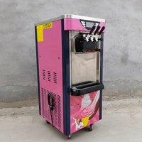 Electric 220/110V Soft Ice Cream Machine with 3 Different Flavors Fruit Freezer Hard Mixing Ice Cream Making Machine
