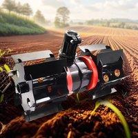 Universal Mower Wheel Accessory - Straight Blade Slash Blade Loosening Weeder Wheel for Deep Tillage