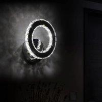 Crystal Wall Lights,LED Wall Light 6500K LED16W Lamp for Living Room,Bedroom,Cool White Light