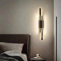 Indoor LED Wall Light,16W Minimalist Design Modern Wall Lamp,Black Line LED Wall Light for
