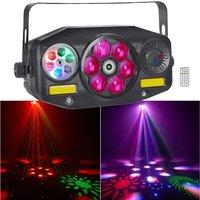 Party Light DJ Disco Strobe Lights 6X10W Bee Eye LED Effect Lights Sound Activated LED Pattern Light Stage Lazer Light for Club