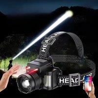 Powerful Spotlight Long Range Headlamp Built-in Type-C Charging Belt Output Charge Indicator