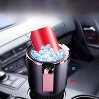 2 In 1 Car Heating Cooling Cup, Car Cup Mug Holder DC 12V Warmer Smart Car Cup Touch Screen Office
