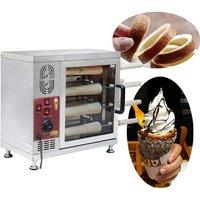 Hungarian Hollow Chimney Roll Cake Machine Prague Chimney Bread Maker Desktop Ice Cream Chimney Roll Oven