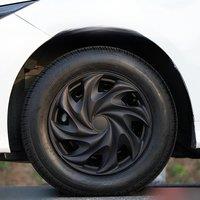 Sports Caps Rim 15inch Tornado Hubcaps Black Wheel Covers for Car Set of 4 Honda Volkswagen, Chevy, Mazda,Dodge Hub Cap Cover