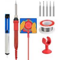 JCD 60W Soldering Iron Kit Large Knob Easy 110V/220V Adjustable Temperature for cell-phone BGA IC Repair Welding Tools ADJ908