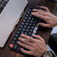 LOFREE 68 Keys Tri-Mode Wireless Mechanical Keyboard Hot-Swappable Pro Yellow Switch PBT Keycaps