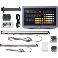 Slim KA500 YHSINO DRO Set Digital Readout Linear Encoder Kit 5V TTL 70mm-520mm Scale Line Dimensions for Lathe Mill Machine