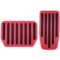 For Tesla 2025 Model3 Model Y Highland Accessories Aluminum alloy Foot Pedal Accelerator Brake Pedal Pedal Cover Car Styling red