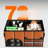 36/72L Auto Organizer Trunk Organizer for Car Collapsible Car Trunk Organizer with Lid Car Waterproof Trunk Storage Organizer fo