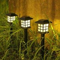 Solar Pathway Lawn Light Outdoor Decor Waterproof Porch Sunlight Solar Wall Lighting for Garden Yard Walkway Driveway Home Decor