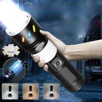 Super Bright LED Torch Light Waterproof Rechargeable High Power Led Flashlights Ultra Powerful