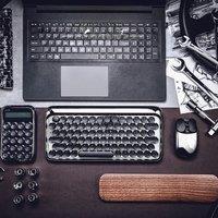 LOFREE advanced Knight Wireless Keyboard Mouse Combo Tri- Mechanical RGB Backlit Swappable Keycaps