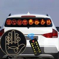 Car Finger Expression Light Remote Control Led Lighting Gesture Light Road Rage Middle Finger