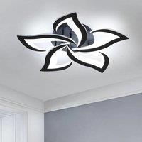 Modern LED Ceiling Light,60W Acrylic Dovetail Style LED Ceiling Light,6000K Wrought Iron with White