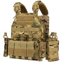 600D Wear-Resistant Oxford Cloth Military Tactical MOLLE JPC Quick Release Vest Color Bullet Air Gun Hunting chaleco tactico