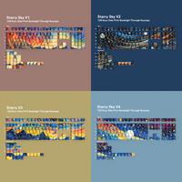 JCM Starry Sky Cherry Keycaps PBT Material Side Letter Dye-Sub Key Caps For Mechanical Keyboard ISO ANSI Layout Wooting A75