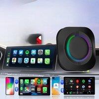 CarlinKit S2 CarPlay Ai Box LED Android 13 Streaming Box 64G/128G Qualcomm 8-Core Split Screen Car Intelligent System Play Video
