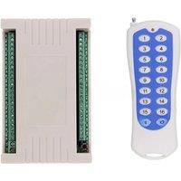 DC12V/24V 16CH 100M Long Range Radio Controller RF Wireless Remote Control Switch 16 Relay Switch Ouput with 16 keys Transmitter