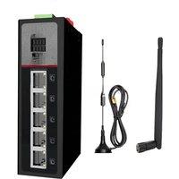 Long Range Wireless 4G WiFi M2M Router for Device Monitoring with DI DO WAN LAN 4G LTE WIFI Router with Sim Card