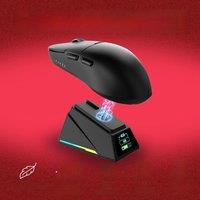 AJAZZ AJ159APEX 8Khz Wireless Gaming Mouse Ultralight 56g with Magnetic Screen Charging Dock 42000DPI PAW3950 Sensor Tri Mode
