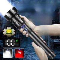 2025 New 15000mAh XHP390 Flashlights 10000000LM Ultra Powerful Flashlight Zoom USB Rechargeable